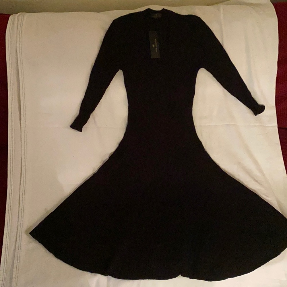 Black sweater dress